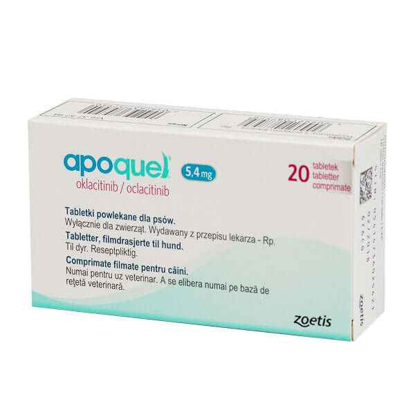 Apoquel 3.6 / 5.4 mg - 20 Tablets for Dog Allergy Relief