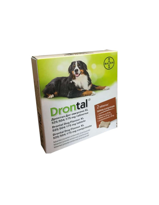 Drontal Plus Flavoured - 6 Deworming Tablets for Dogs | Broad Spectrum - Kartoon Boutique - Drontal Plus Flavoured - 6 Deworming Tablets for Dogs | Broad Spectrum