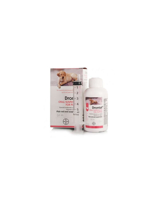 Drontal Puppy 50 ml - Effective Deworming Solution for Puppies - Kartoon Boutique - Drontal Puppy 50 ml - Effective Deworming Solution for Puppies