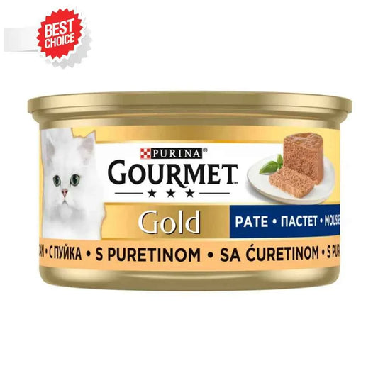 GOURMET GOLD MOUSSE, ADULT, TURKEY MEAT, 85g